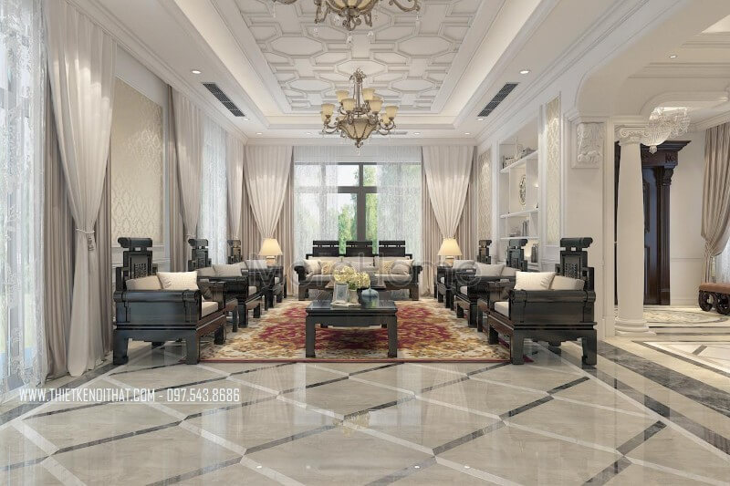 Trang trí nội thất phòng khách biệt thự cao cấp đẹp Gợi ý các mẫu thiết kế phòng khách ưa chuộng nhất hiện nay