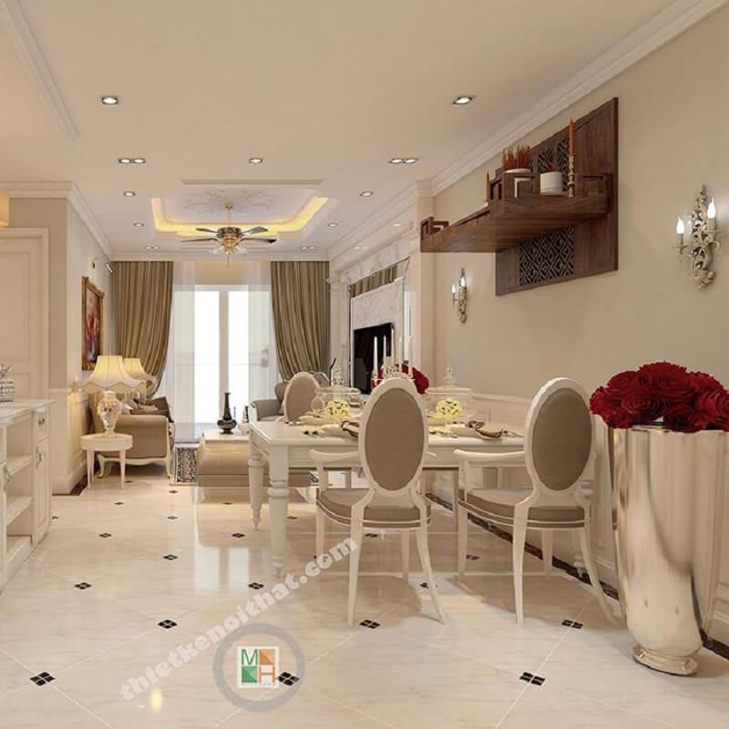 Mẫu bàn thờ treo tường cao cấp với hoa văn mang đậm nét hoa văn truyền thống